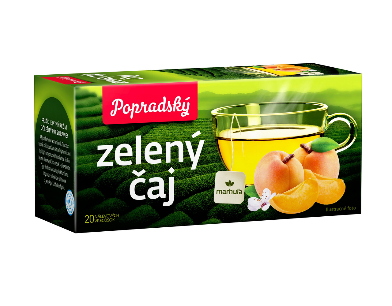 Popradský Čaj zelený marhuľa 30 g