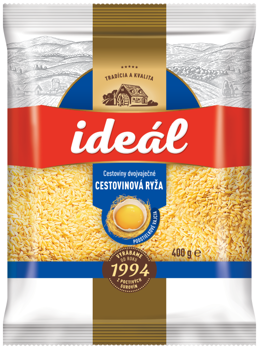 Ideál Cestovinová ryža vaječná 21 x 400 g