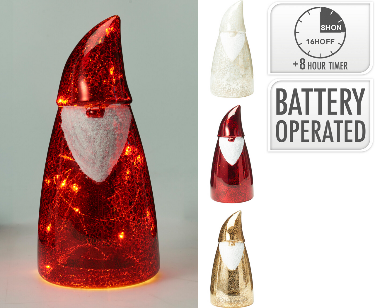 Koopman Santa LED 21 cm 1 ks