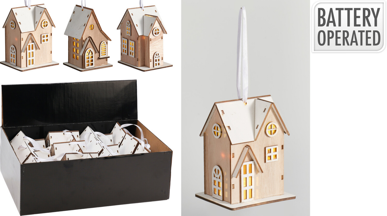 Koopman Dekorácia domček LED 1 ks