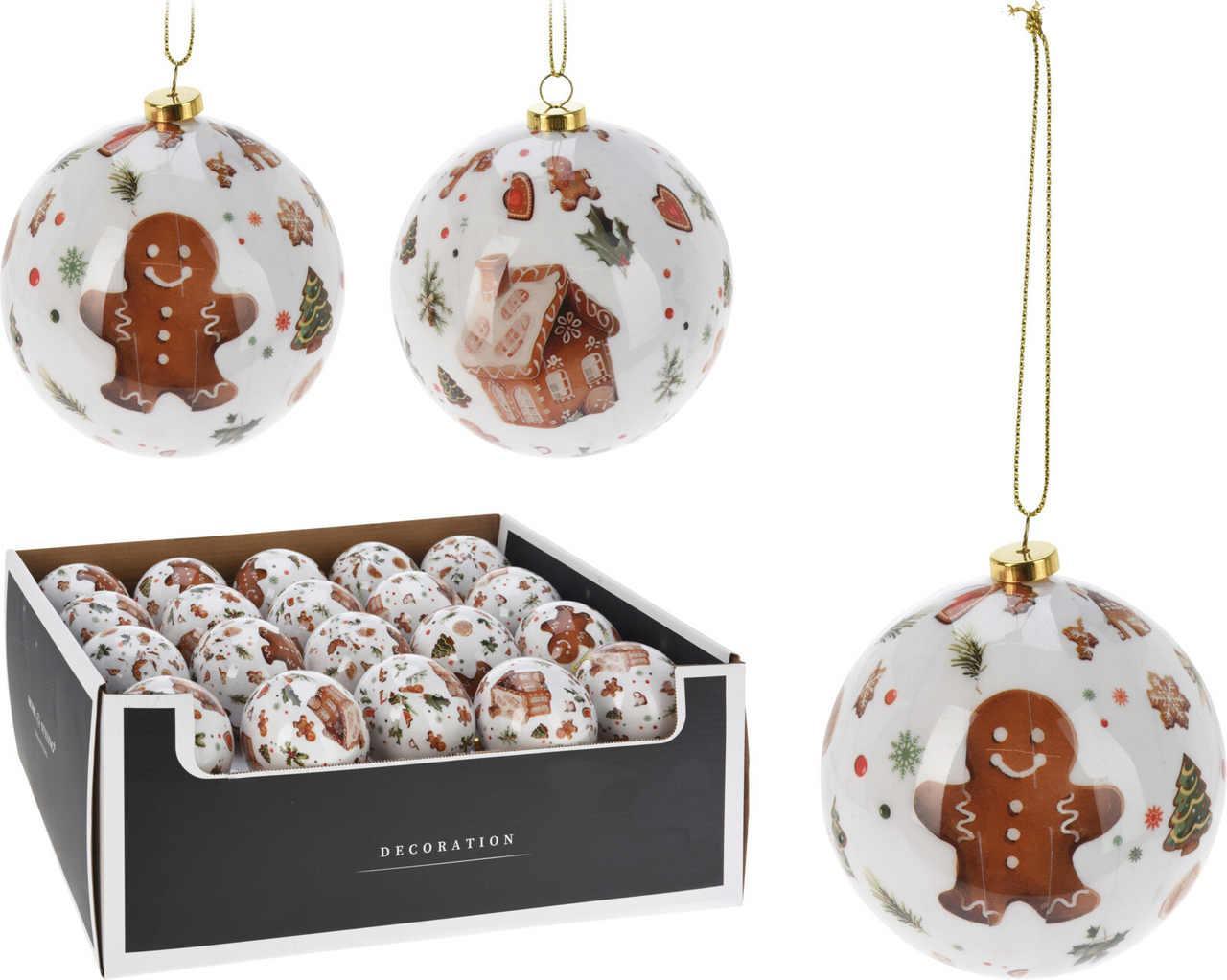 Koopman Vianočná závesná dekorácia perník 8 cm 1 ks