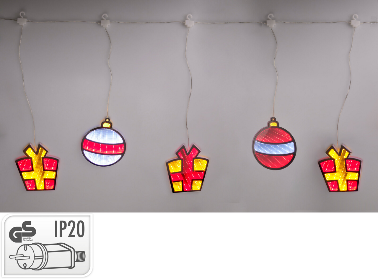 Koopman Záves LED zrkadlový efekt 100 x 55 cm 1 ks