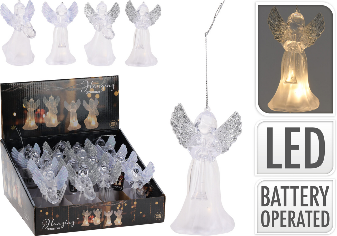 Koopman Anjel visiaci LED 12 cm teplá biela 1 ks