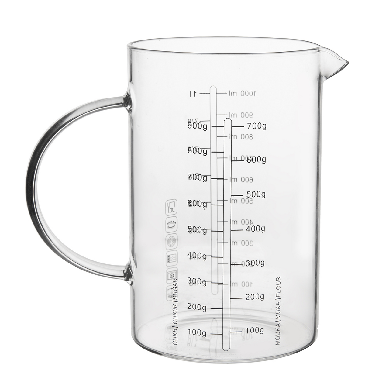 orion Odmerka s potlačou 1 l borosilikátové sklo 1 ks