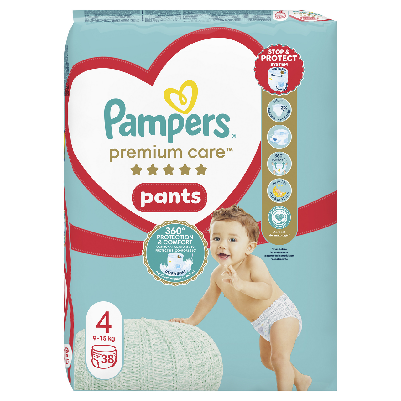 Pampers Premium Pants S4 detské plienky 38 ks