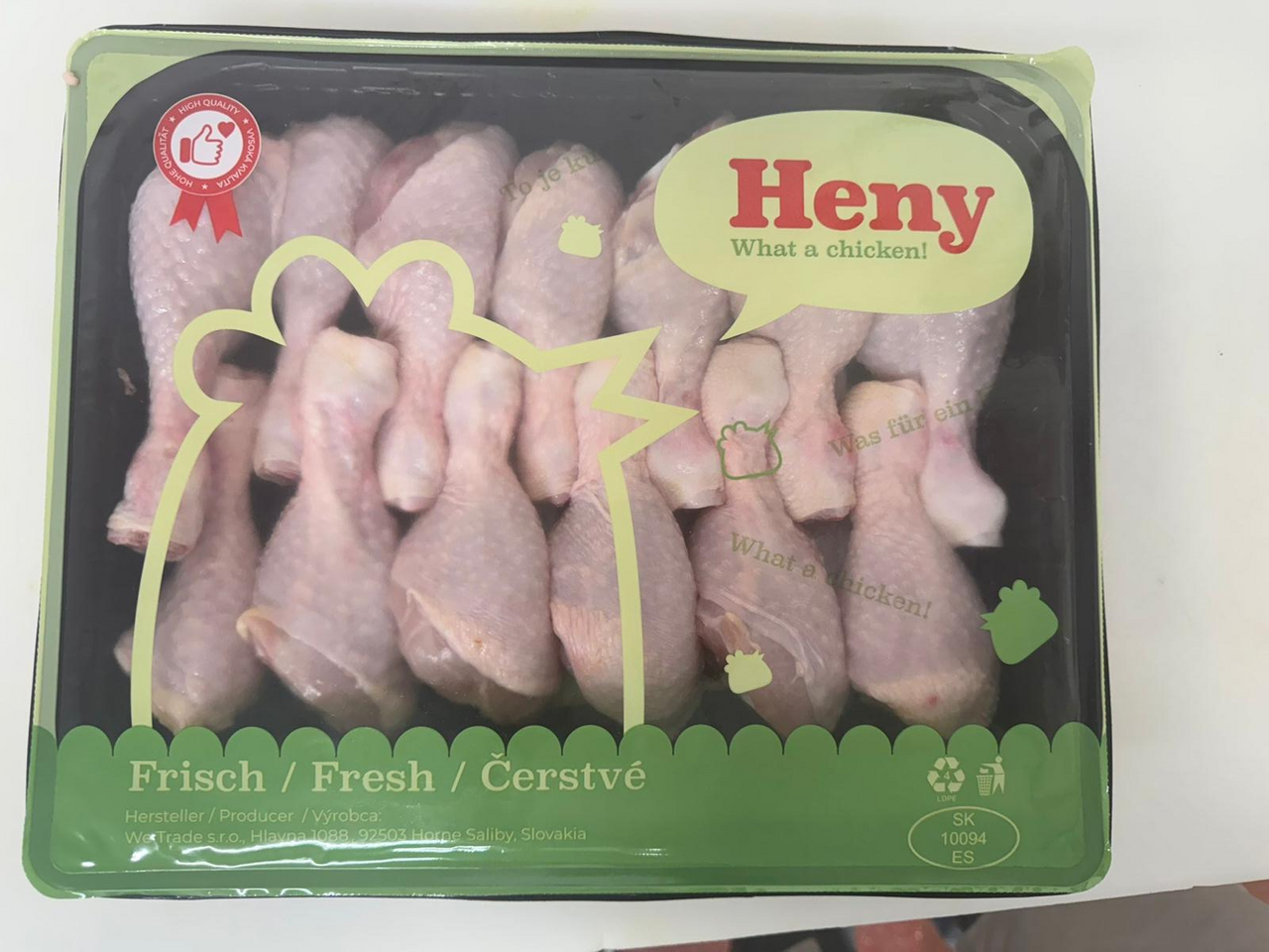 Heny Kuracie stehná dolné chlad. váž. cca 2,5 kg