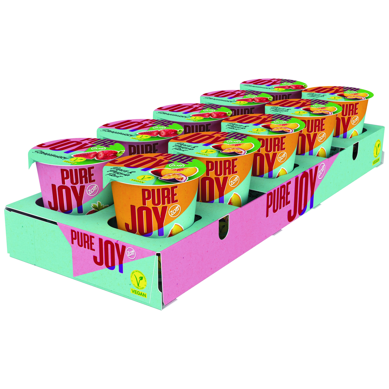 Zott Pure Joy Rastlinná alternatíva jogurtu (jahoda /bros.-marak.) chlad. 140 g