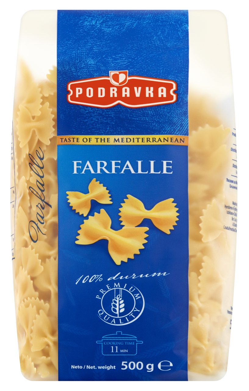 PODRAVKA SEMOL.FARFALLE 500g