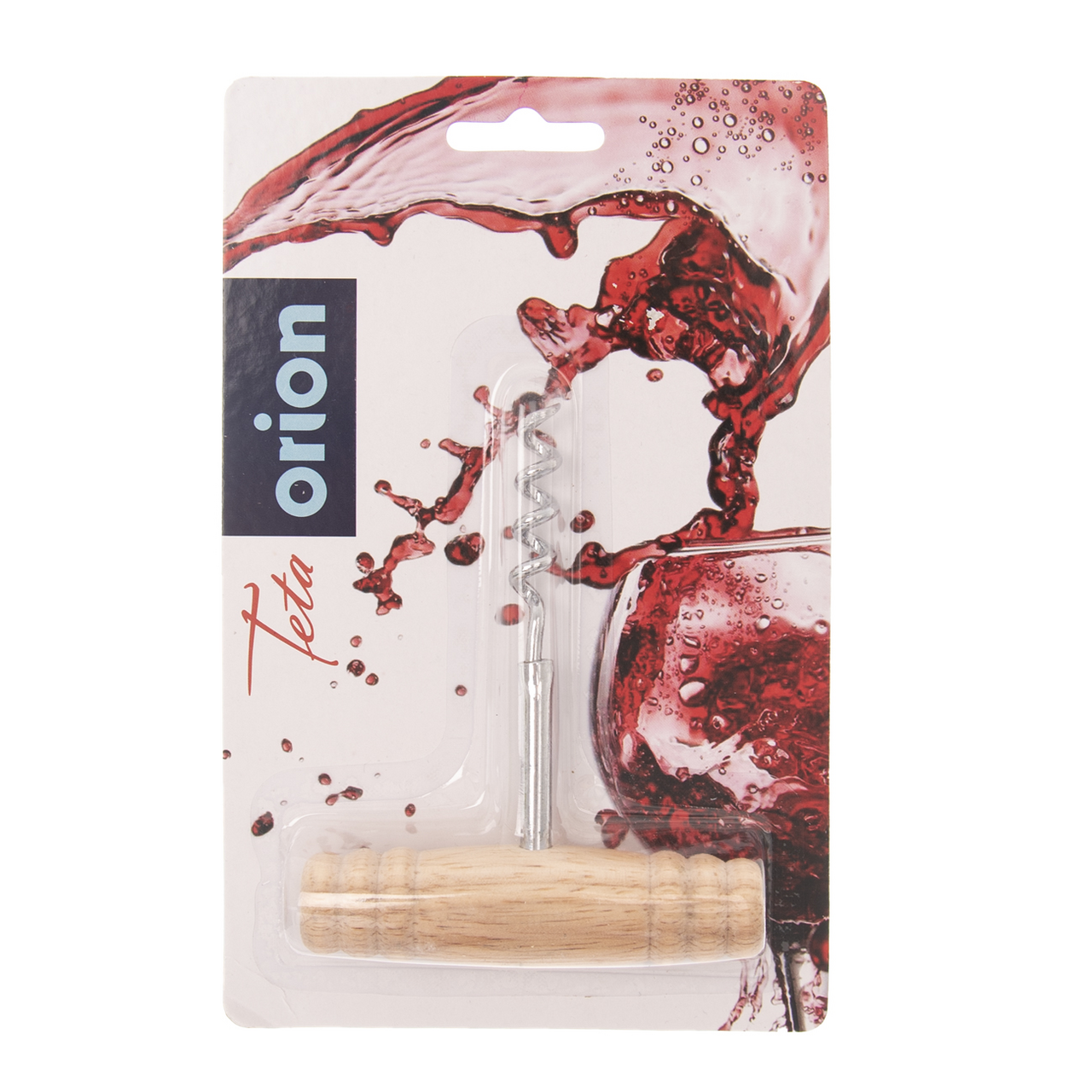 orion Vývrtka na víno nerez/drevo 1 ks