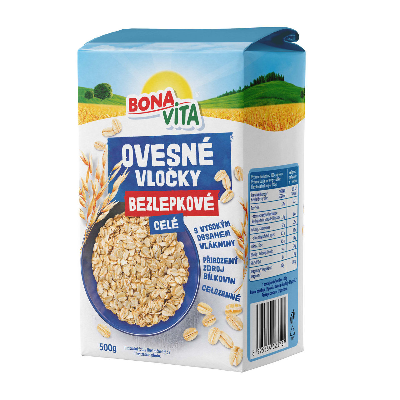 BONAVITA Ovsené vločky celé bezlepkové 500 g