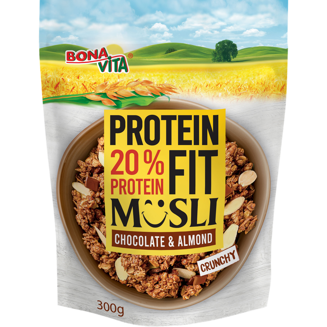 BONAVITA Protein 20% Müsli čokoláda & mandle 300 g