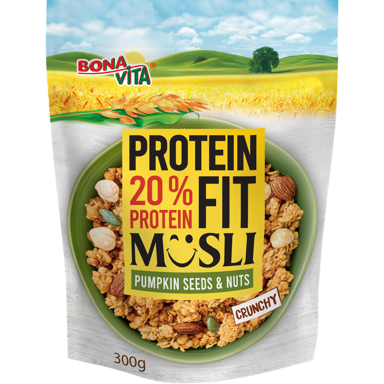 BONAVITA Protein 20% Müsli orechy 300 g