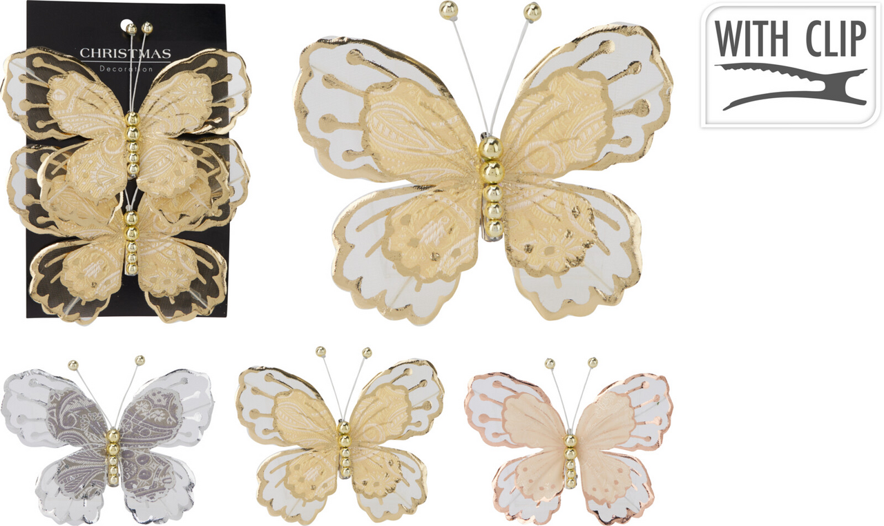 Koopman Motýľ 10 cm 3 ks