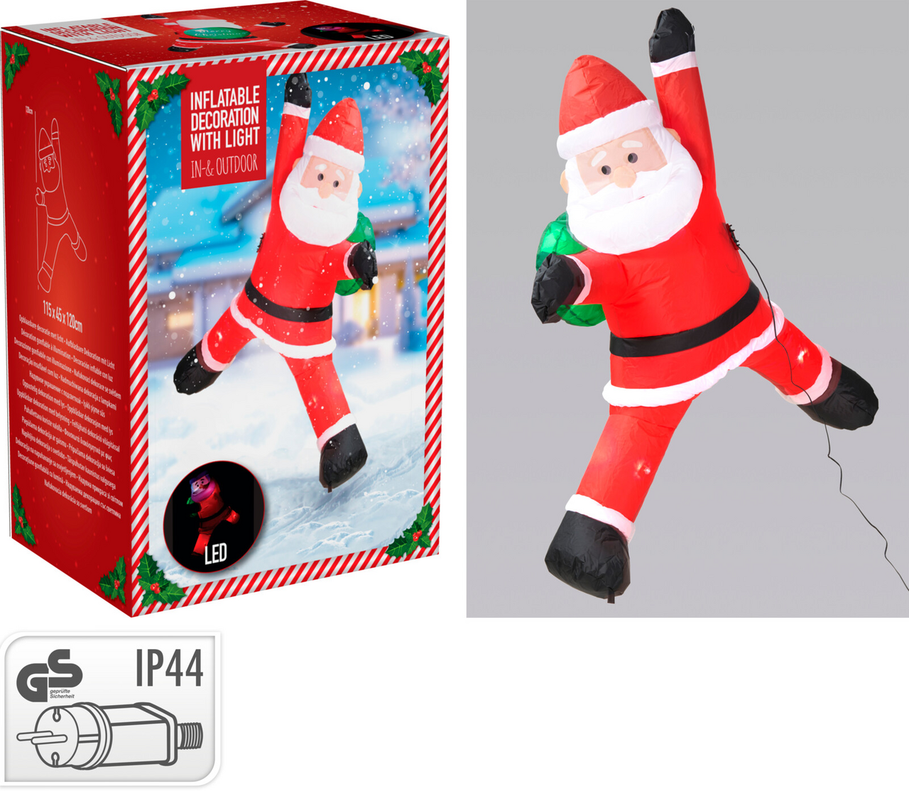 Koopman Santa nafukovací 120 cm 1 ks