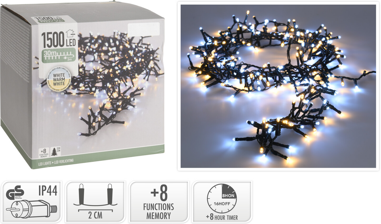 Koopman Reťaz 1500 LED biela 1 ks