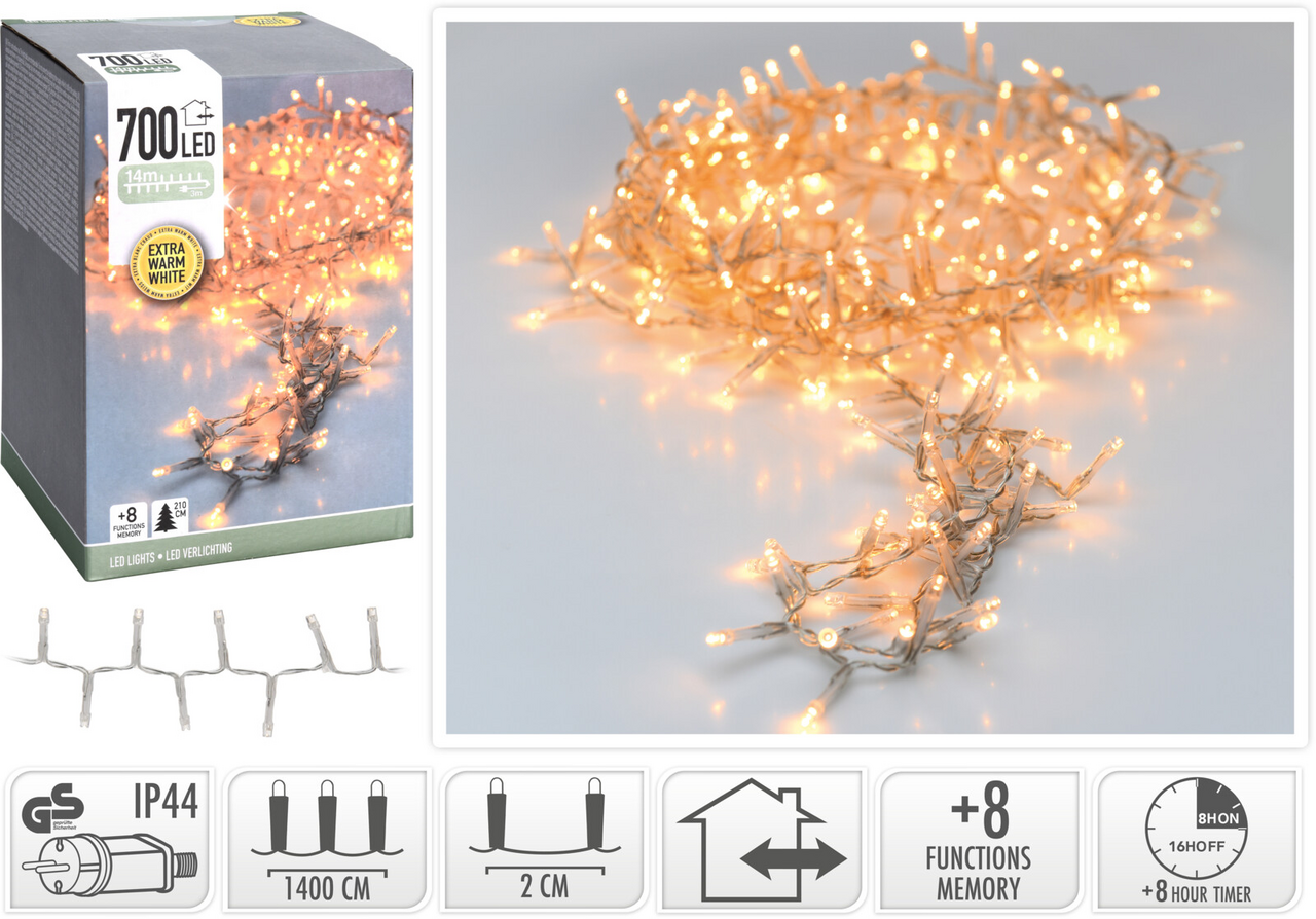 Koopman Reťaz 700 LED žltá 1 ks