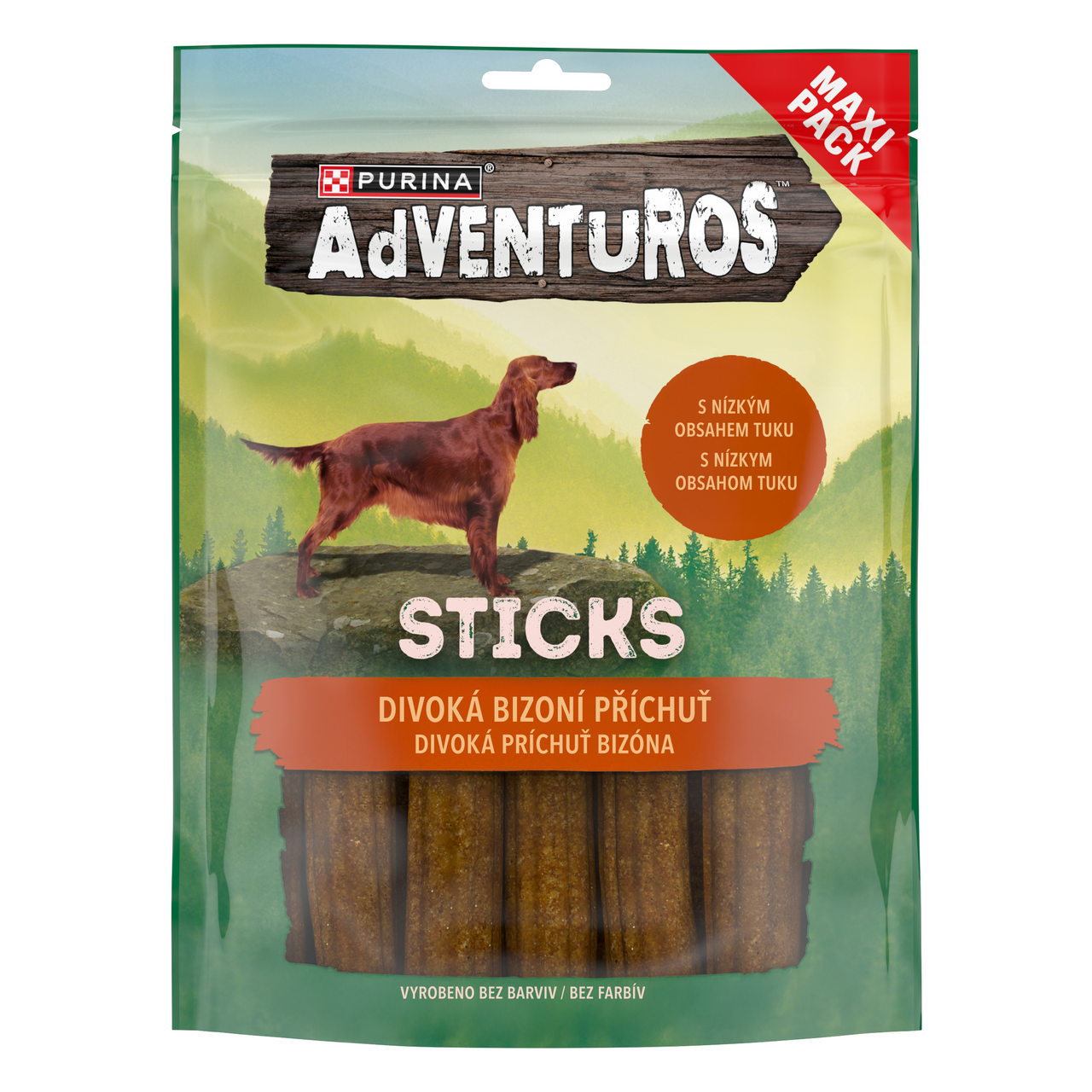 PURINA Adventuros Sticks pochúťka bizón 305 g