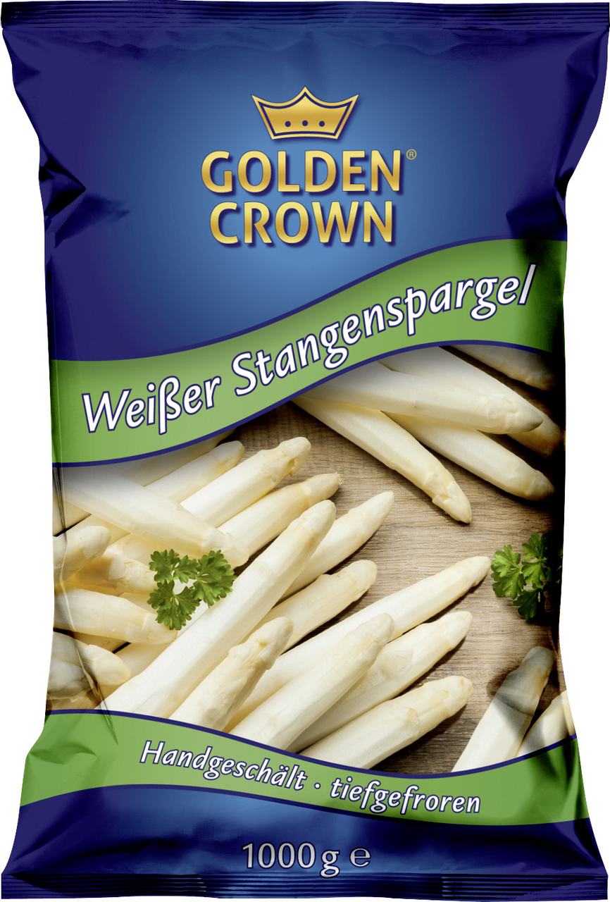 GOLDEN CROWN Biela špargľa mraz. 1 kg