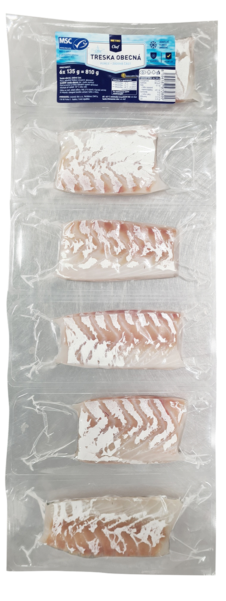 METRO Chef Treska škvrnitá porcie mraz. 6 x 135 g