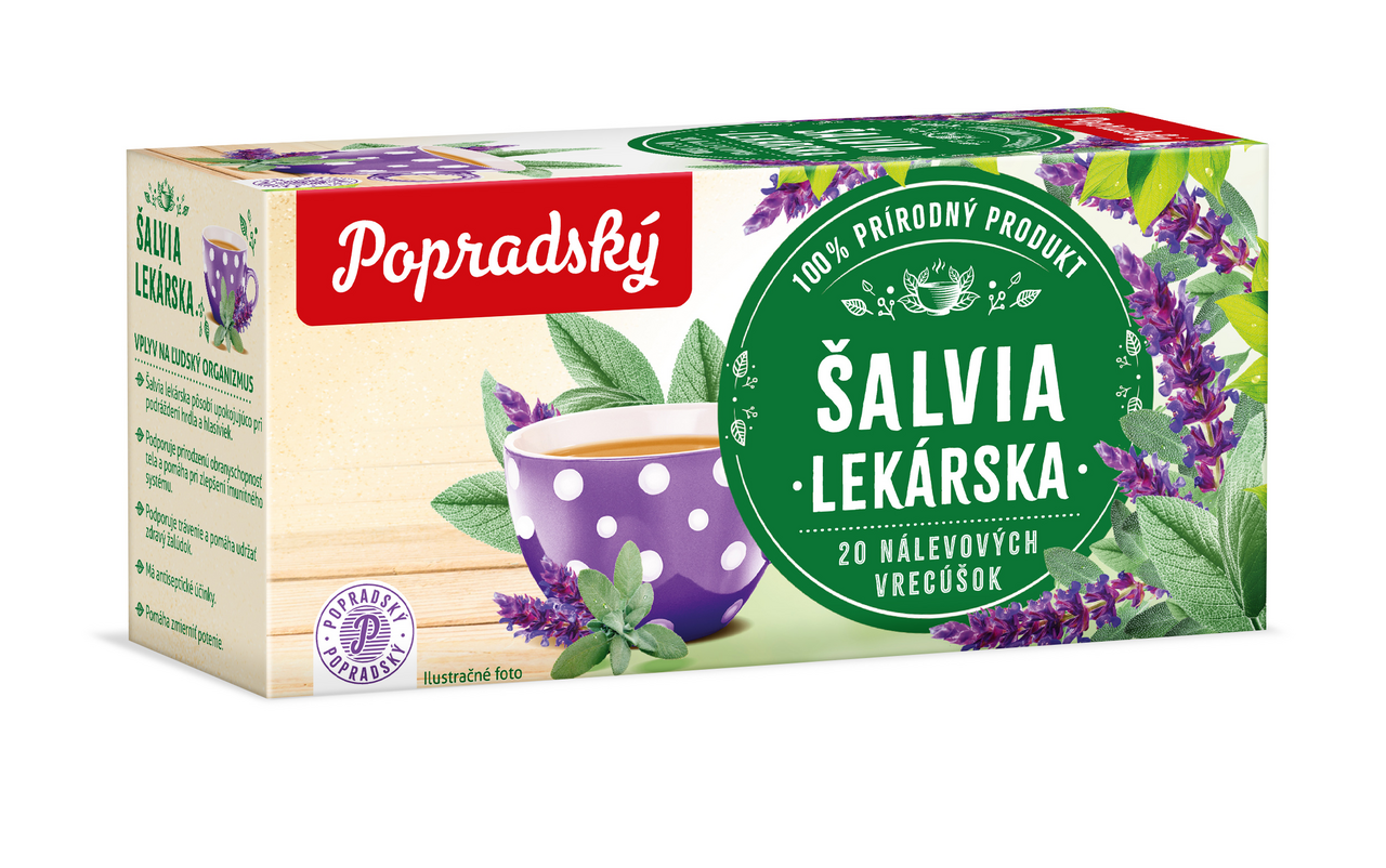 Popradský Čaj bylinný šalvia 30 g