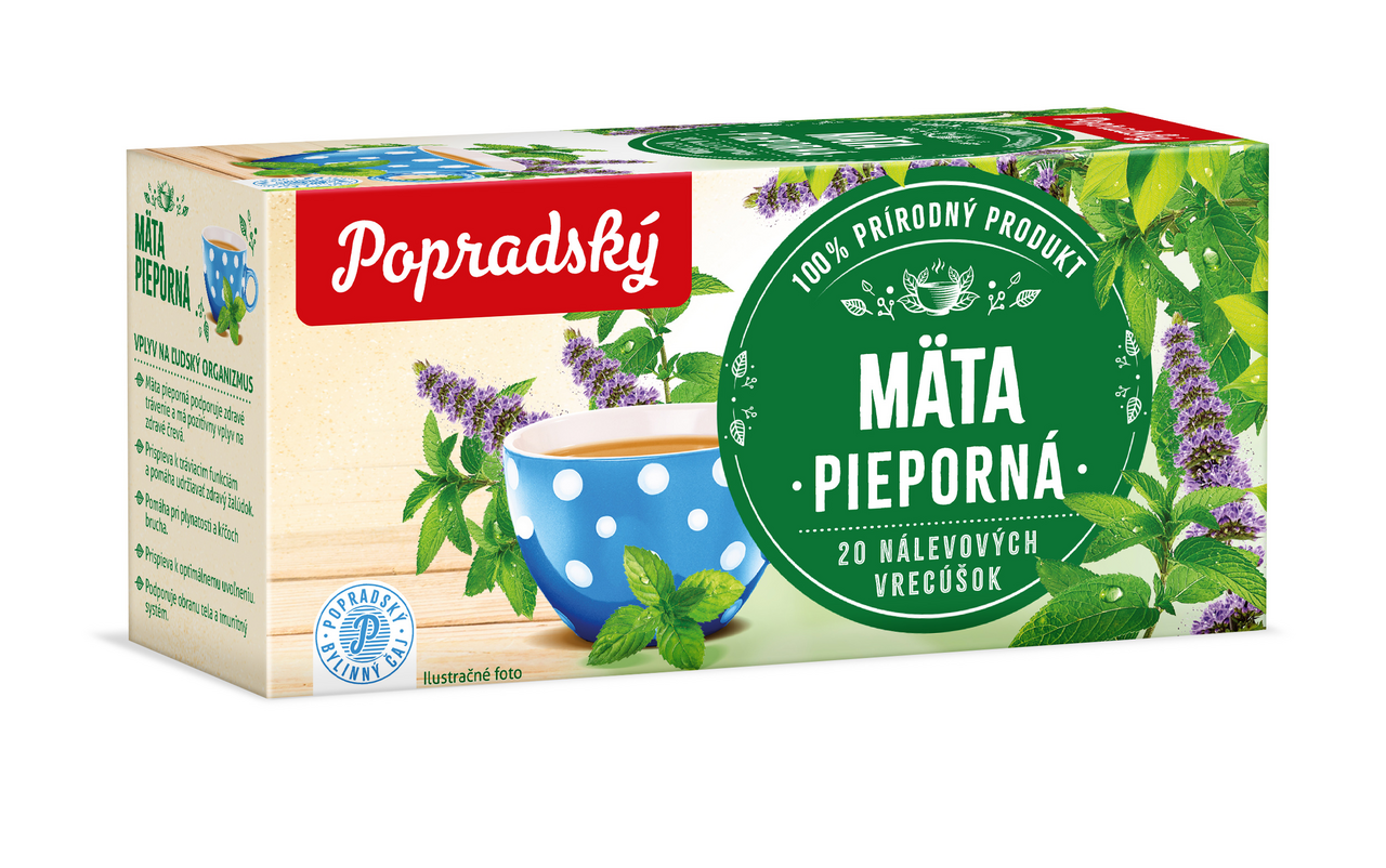 Popradský Čaj bylinný mäta 30 g