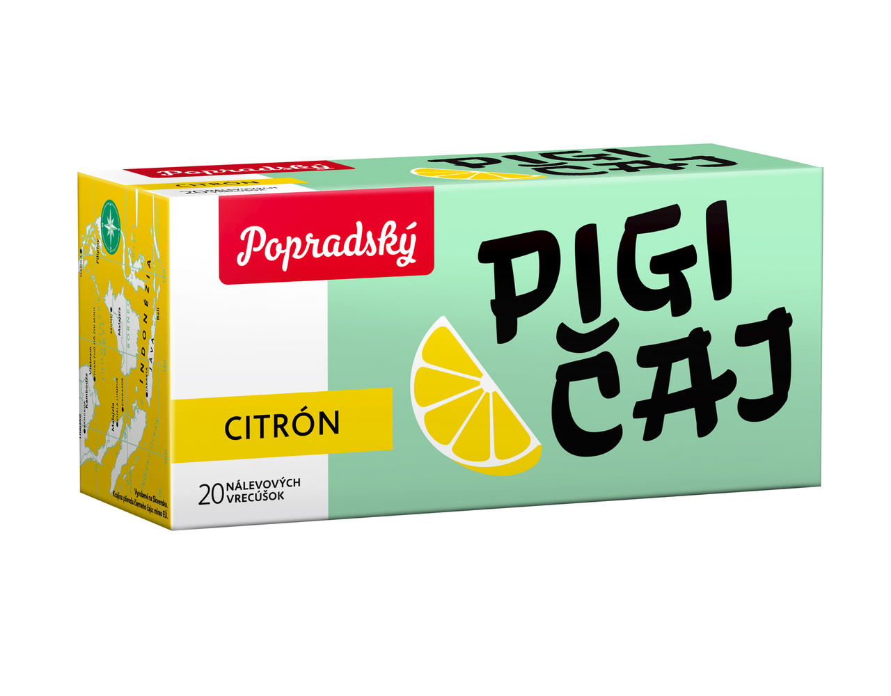 Popradský Čaj čierny PIGI citrón 30 g