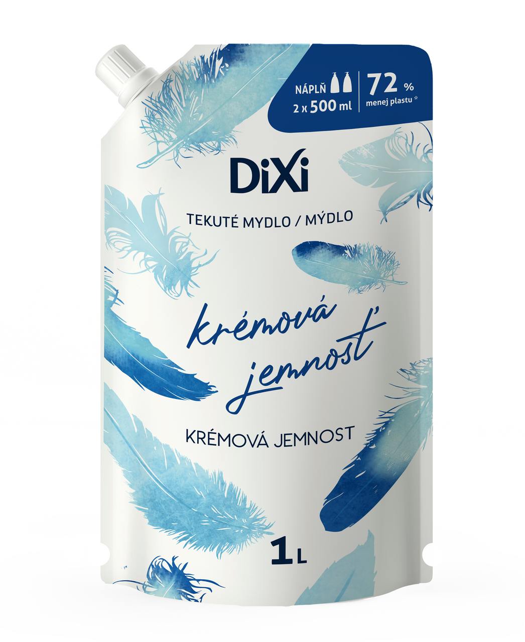 DiXi Krémová jemnosť tekuté mydlo náhradná náplň 1000 ml