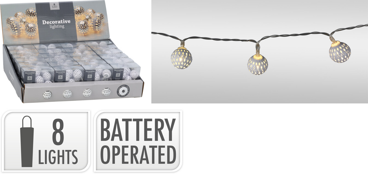 Koopman Svetlá 8 LED biele teplá biela 1 ks