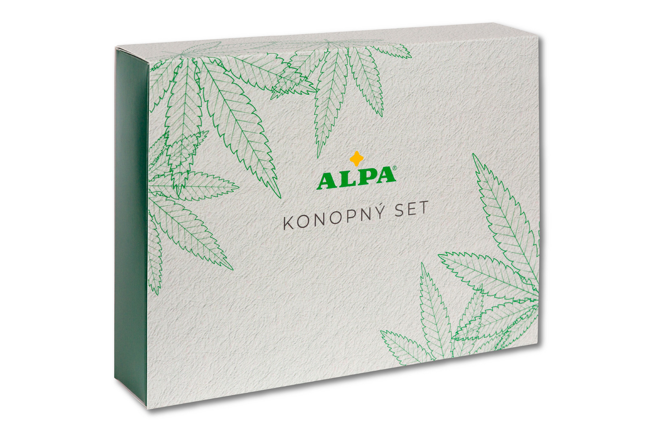 ALPA Konopný set (šampón + balzam + francovka) kazeta