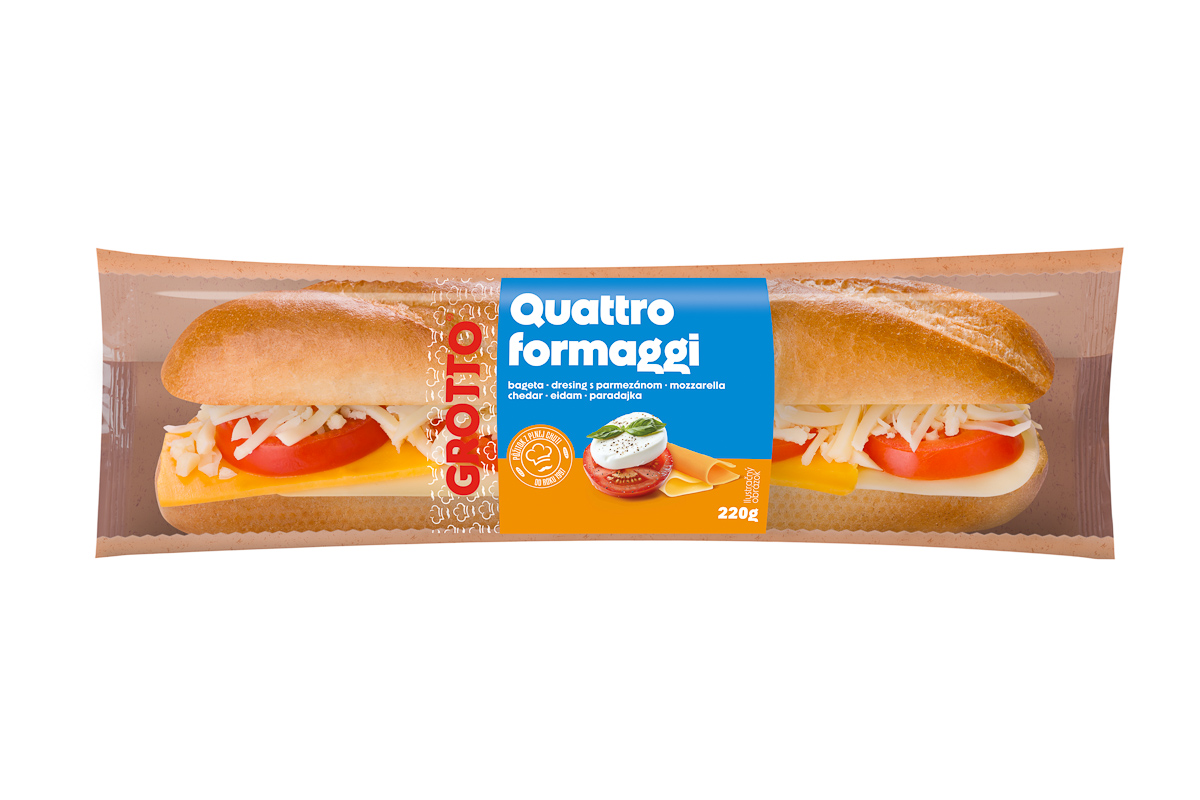 GROTTO Bageta Quattro Formaggi chlad. 220 g