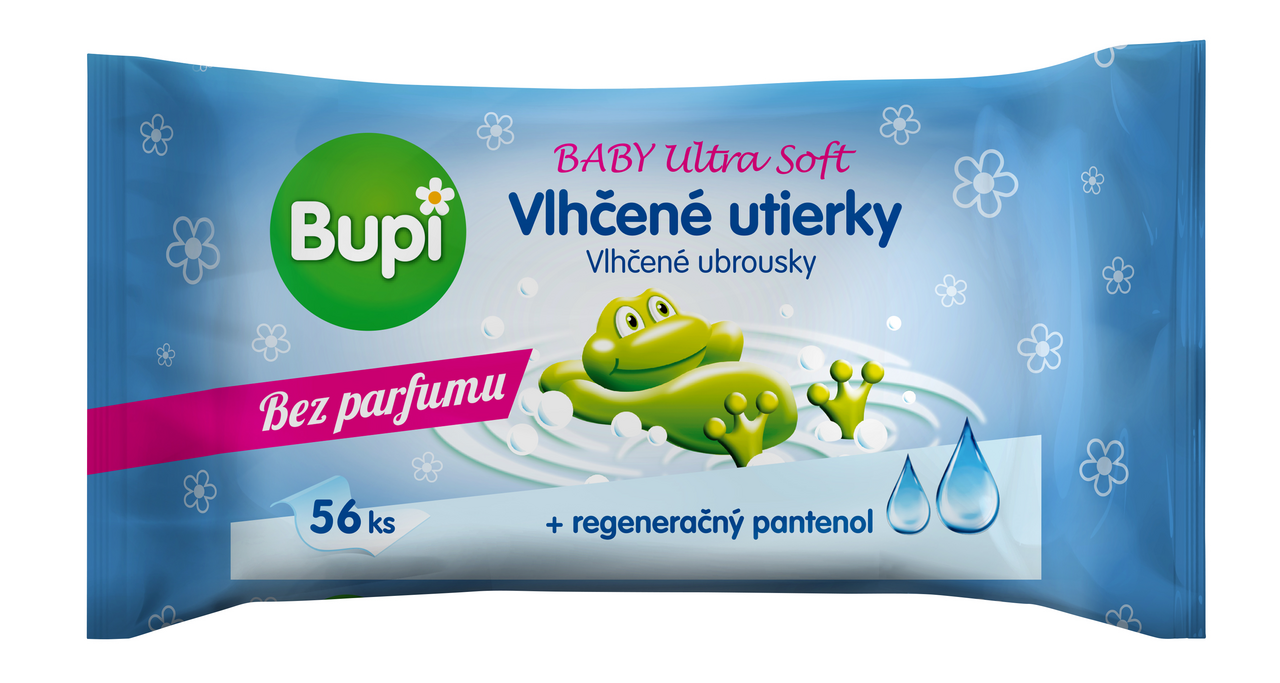 Bupi Ultra Soft vlhčené obrúsky 4 x 56 ks