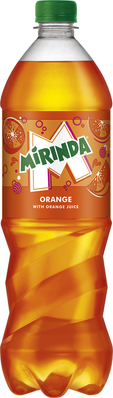 MIRINDA Orange sýtený nápoj 15 x 1 l vratná PET fľaša
