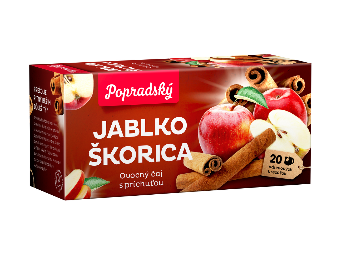 Popradský Čaj ovocný jablko škorica 40 g
