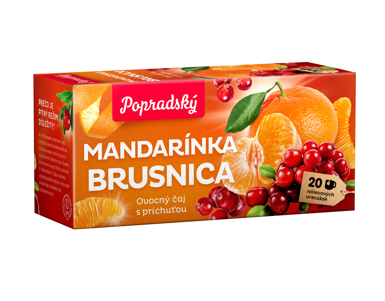 Popradský Čaj ovocný mandarínka brusnica 40 g