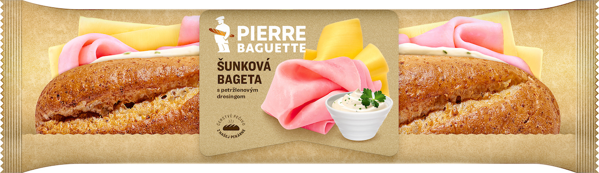 PIERRE BAGUETTE Bageta šunková ovsená chlad. 220 g