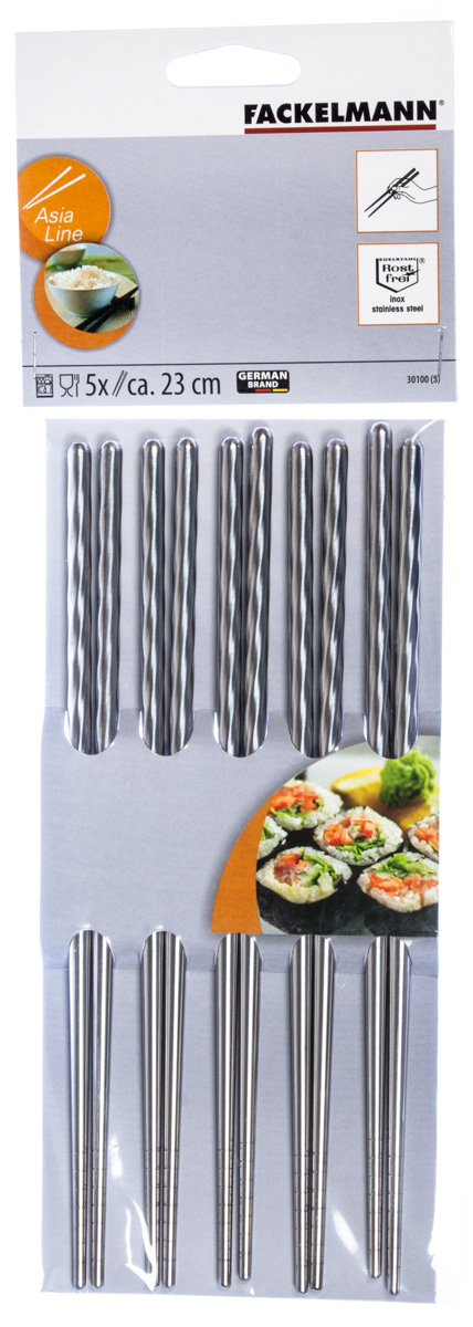 FACKELMANN Paličky 23 cm nerez 10 ks