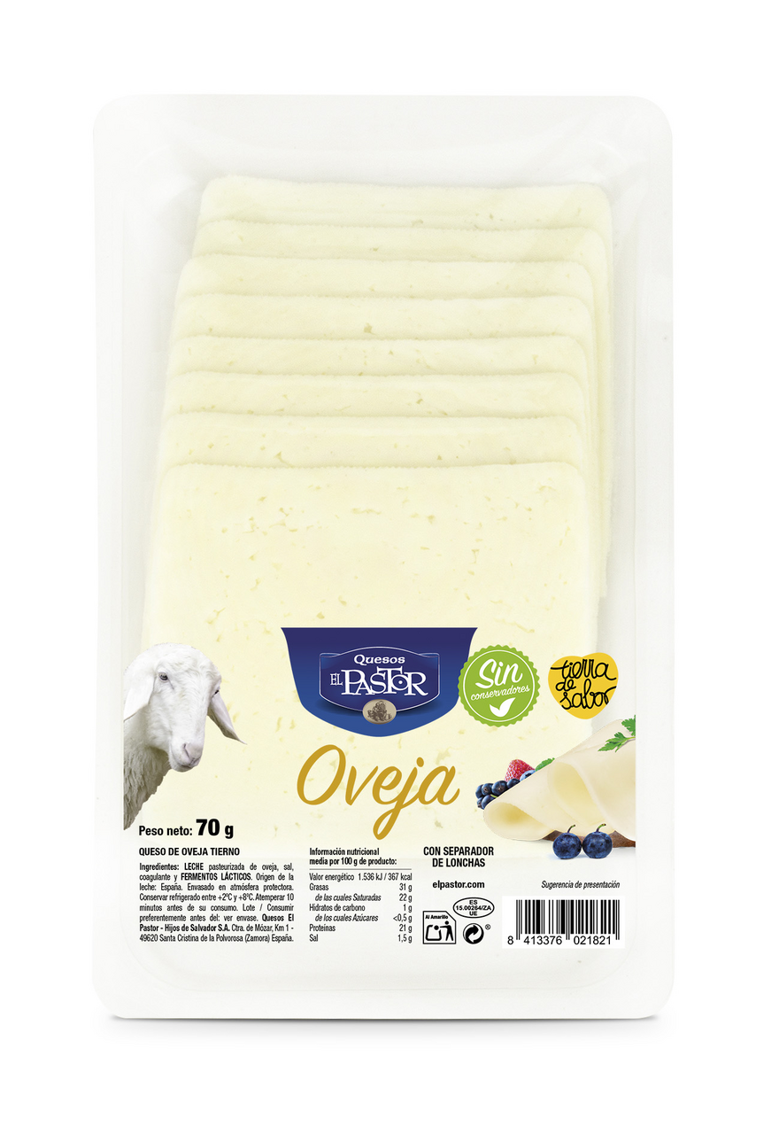 EL PASTOR Ovčí syr plátky chlad. 70 g