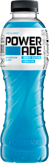 POWERADE Zero Mountain Blast izotonický nápoj 12 x 500 ml vratná PET fľaša