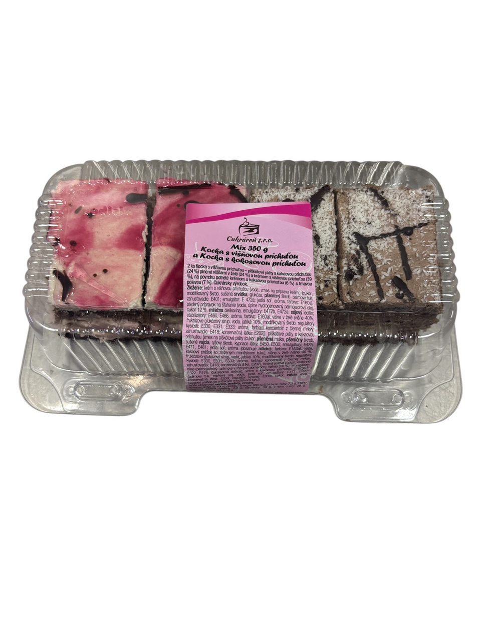 Cukráreň Mix kocka višňa-kokos 350 g