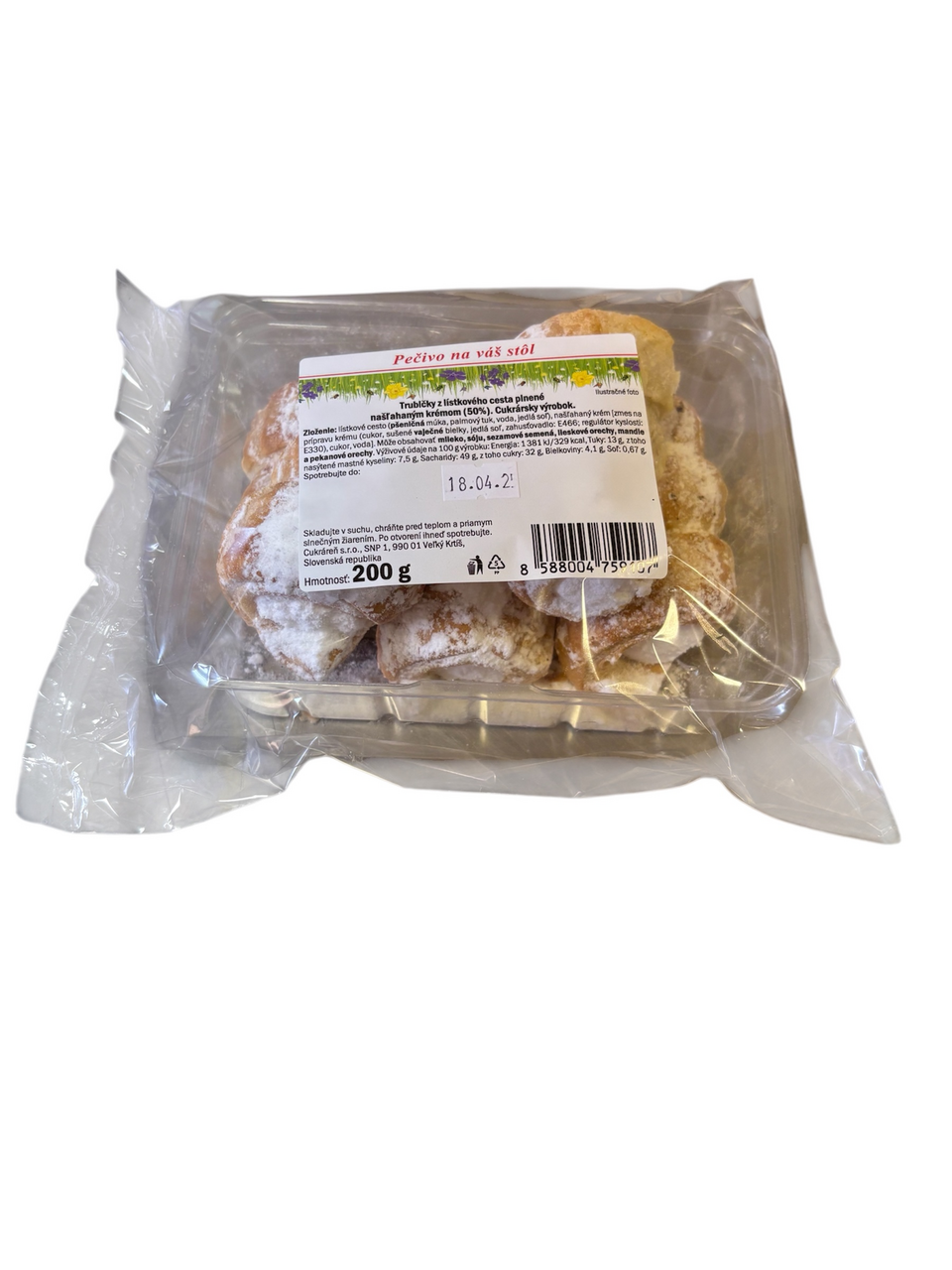 Cukráreň Lístkové trubičky 200 g