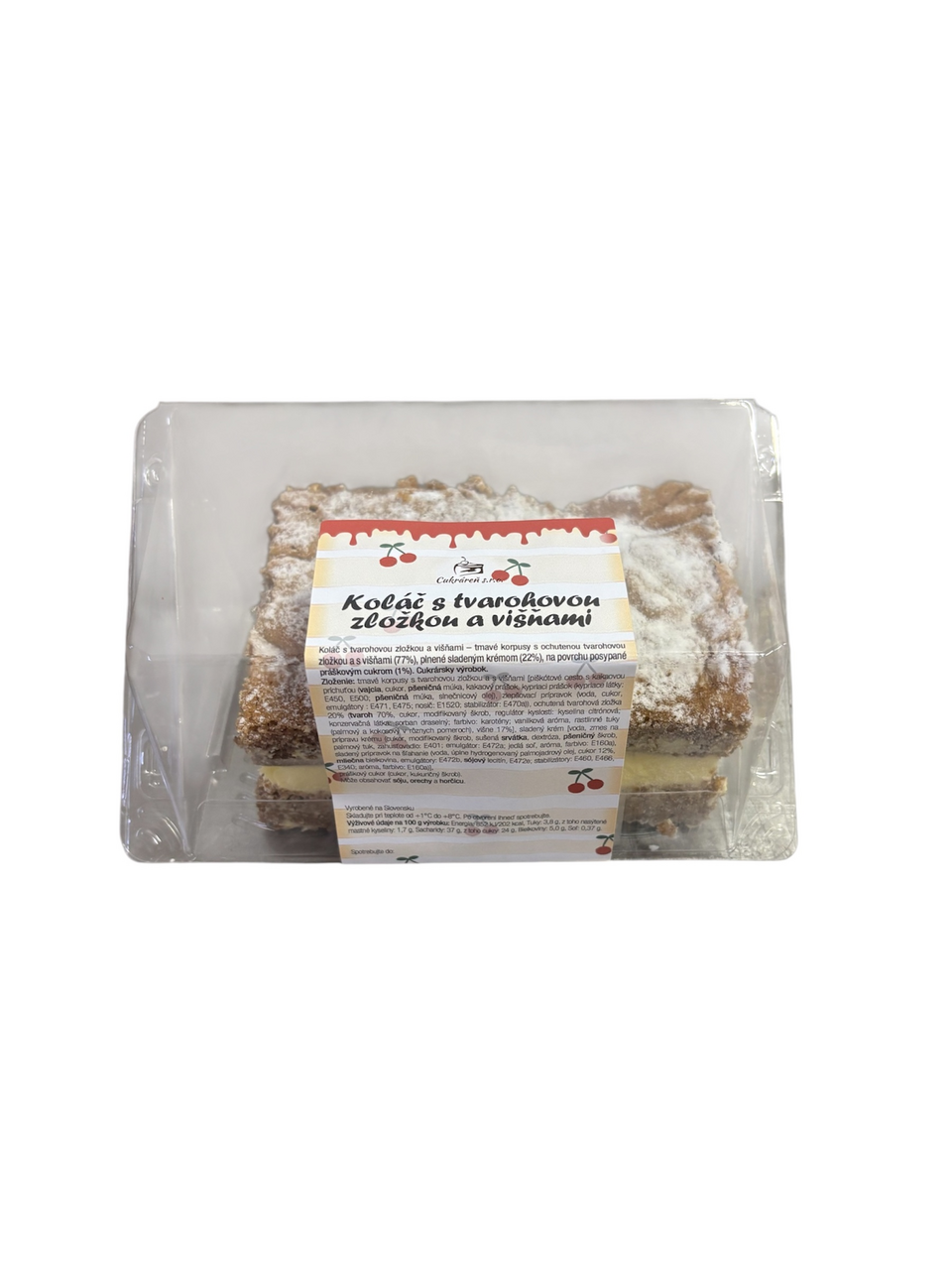 Cukráreň Tvarohový rez s višňami 350 g
