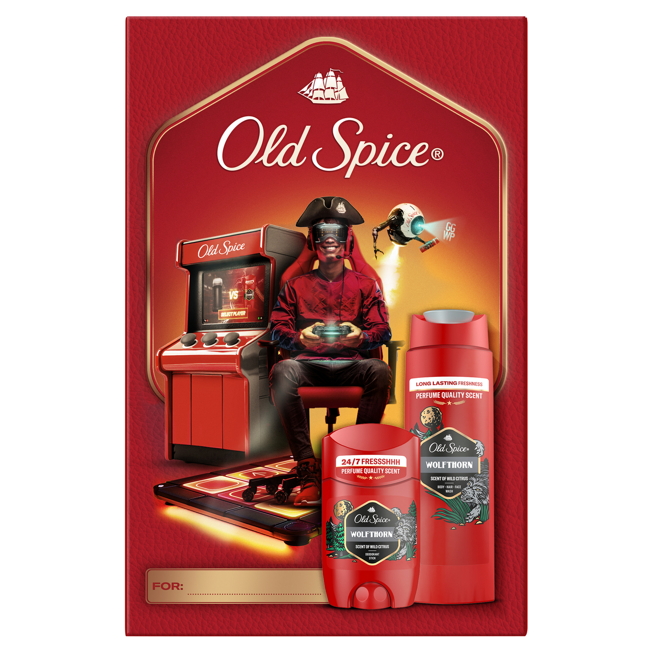Old Spice Wolfthorn darčeková sada (tuhý deo + sprchový gél) kazeta