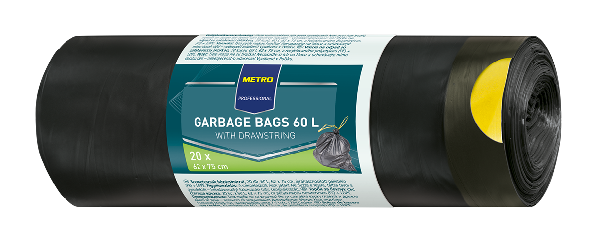 METRO PROFESSIONAL Vrecia na odpad 60 l 4 x 20 ks