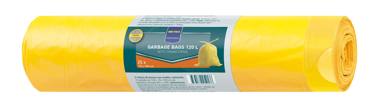 METRO PROFESSIONAL Vrecia na odpad pevné 120 l 2 x 25 ks
