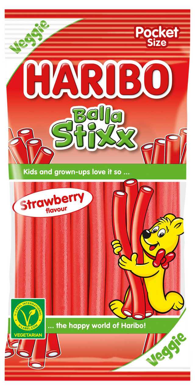 HARIBO Balla Stixx strawberry 80 g