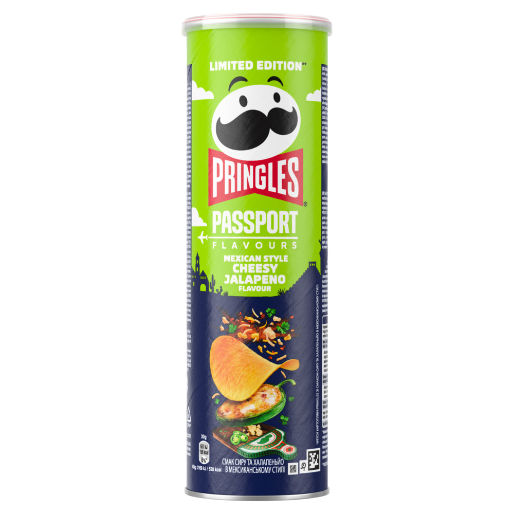 PRINGLES Zemiakové lupienky cheesy jalapeno 165 g
