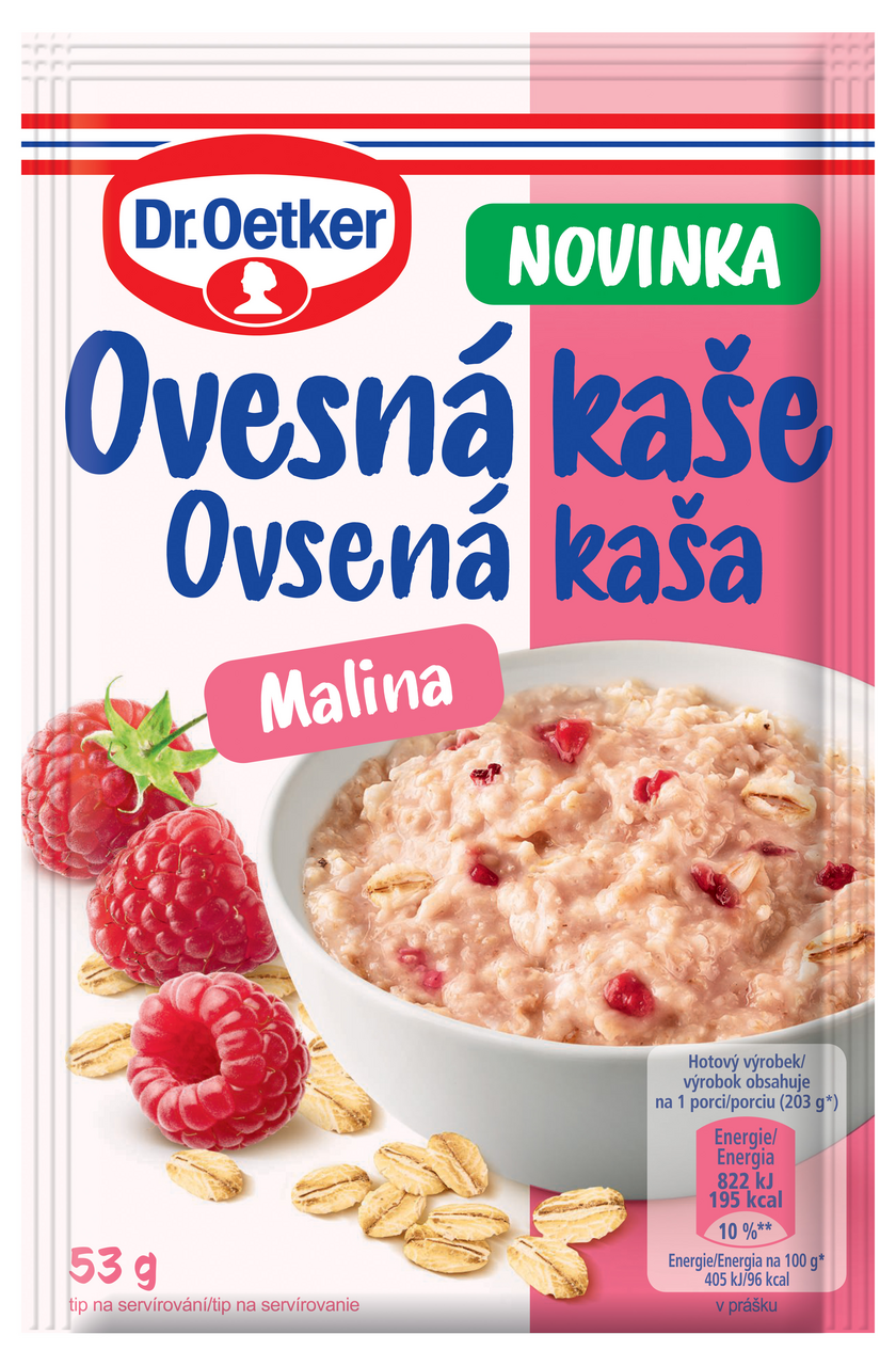 Dr. Oetker Ovsená kaša malina 53 g