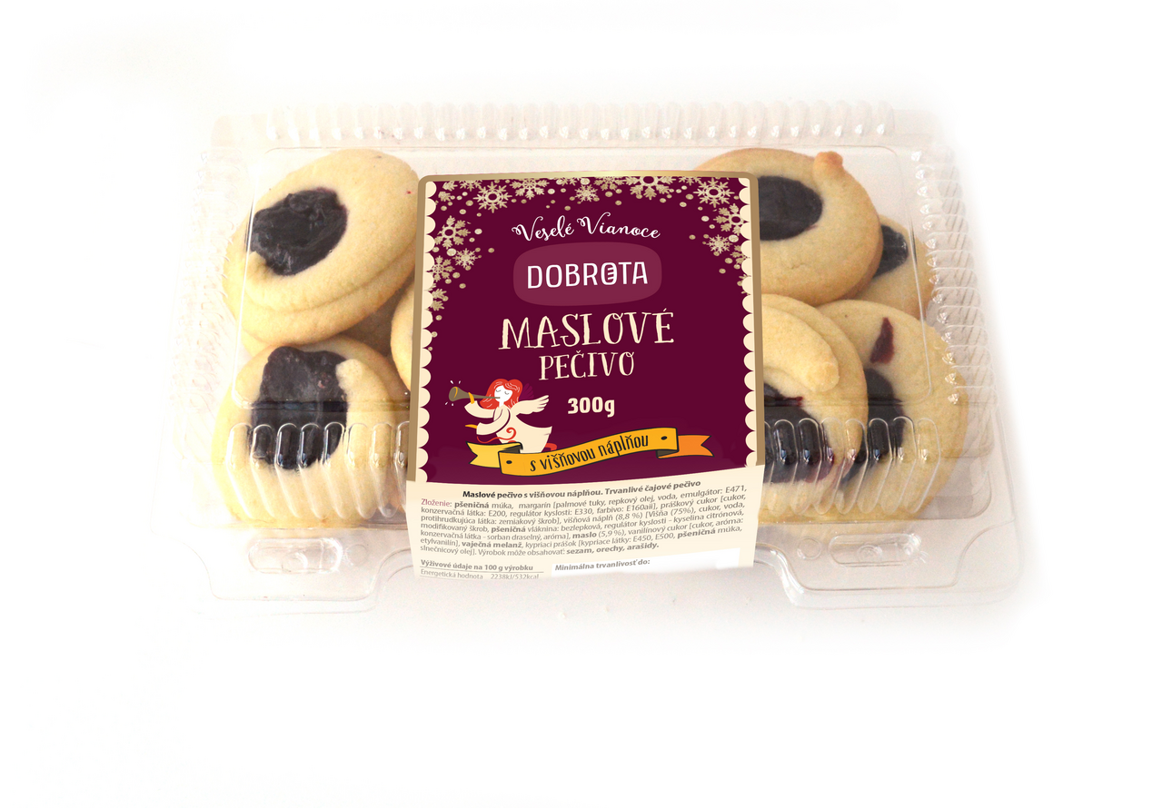 DOBROTA Maslové pečivo višňa 300 g