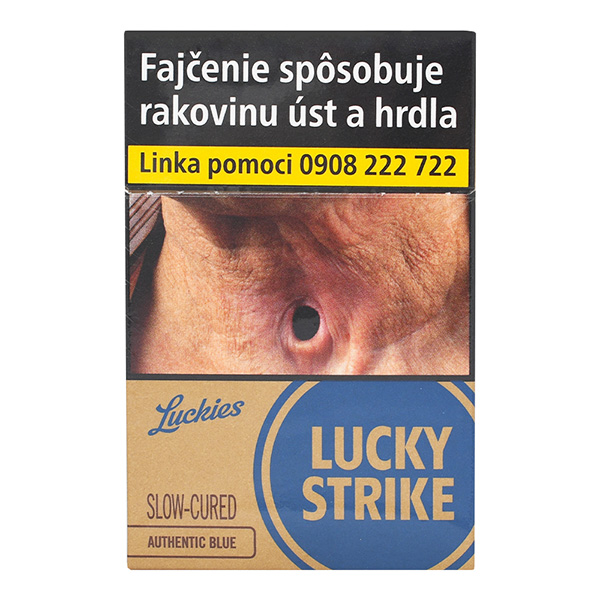 LUCKY STRIKE Blue Authentic king size 20 ks KC 5,60 10 krab. kolok K tvrdé bal. VO cena