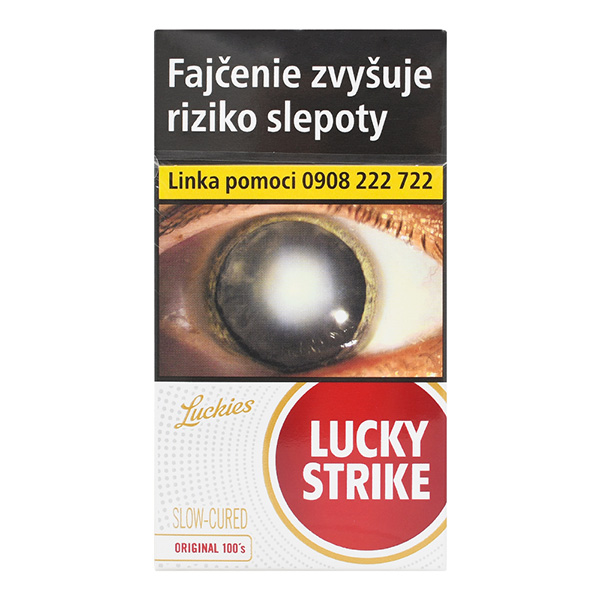 LUCKY STRIKE Red 100 dlhé box 20 ks KC 5,40 10 krab. kolok K tvrdé bal. VO cena